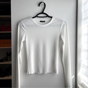 Dynamite Contour Ruffle Top
